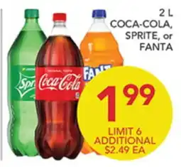 Pete's Fresh Market 2 L COCA-COLA, SPRITE, or FANTA offer