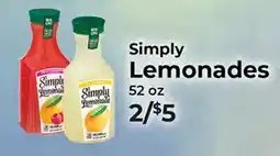 Sunset Foods Simply Lemonades offer