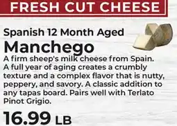 Sunset Foods Spanish 12 Month Aged Manchego offer