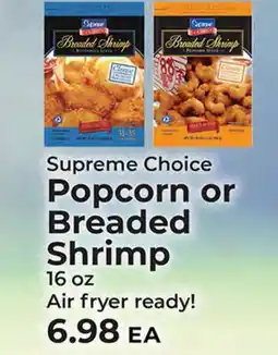 Sunset Foods Supreme Choice Popcorn or Breaded Shrimp offer