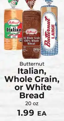 Sunset Foods Butternut Italian, Whole Grain, or White Bread offer
