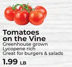 Sunset Foods Tomatoes on the Vine offer