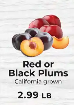 Sunset Foods Red or Black Plums offer