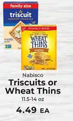 Sunset Foods Nabisco Triscuits or Wheat Thins offer