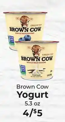 Sunset Foods Brown Cow Yogurt offer