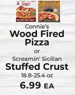 Sunset Foods Connie's Wood Fired Pizza or Screamin' Sicilian Stuffed Crust offer