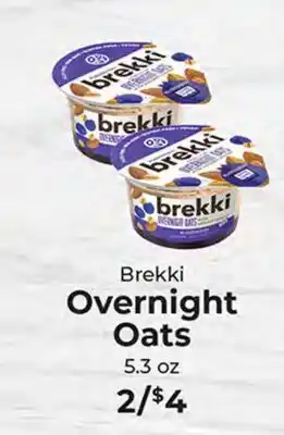Sunset Foods Brekki Overnight Oats offer