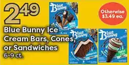 Rich's Fresh Market Blue Bunny Ice Cream Bars, Cones, or Sandwiches offer