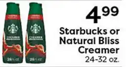 Rich's Fresh Market Starbucks or Natural Bliss Creamer offer