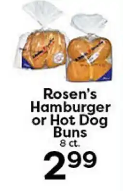 Rich's Fresh Market Rosen's Hamburger or Hot Dog Buns offer