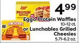 Rich's Fresh Market Egg Protein Waffles 10-12 ct. or Lunchables Grilled Cheesies 5.71-6.2 oz offer