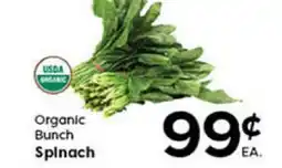 Rich's Fresh Market Organic Bunch Spinach offer
