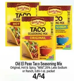 Angelo Caputo's Fresh Market Old El Paso Taco Seasoning Mix offer