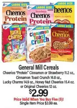 Angelo Caputo's Fresh Market General Mill Cereals offer