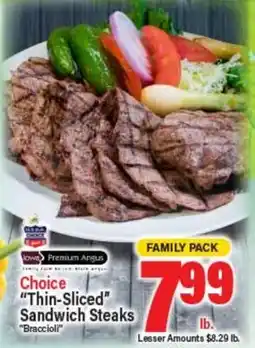 Angelo Caputo's Fresh Market CHOICE THIN-SLICED SANDWICH STEAKS offer