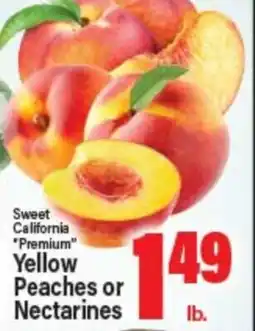 Angelo Caputo's Fresh Market Sweet California Premium Yellow Peaches or Nectarines offer