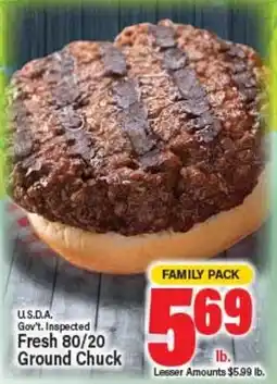 Angelo Caputo's Fresh Market USDA Gov't Inspected Fresh 80/20 Ground Chuck offer