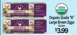 Angelo Caputo's Fresh Market Organic Grade A Large Brown Eggs offer