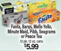 Angelo Caputo's Fresh Market Fanta, Barqs, Mello Yello, Minute Maid, Pibb, Seagramms or Peace Tea offer