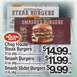 Angelo Caputo's Fresh Market HOLTEN MEATS Chop House Steak Burgers Smash Burgers Smash Slider Burgers offer