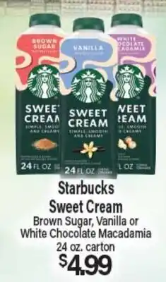 Angelo Caputo's Fresh Market Starbucks Sweet Cream offer