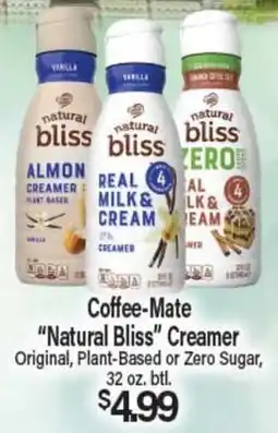 Angelo Caputo's Fresh Market Coffee-Mate Natural Bliss Creamer offer