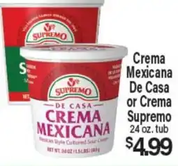 Angelo Caputo's Fresh Market Crema Mexicana De Casa or Crema Supremo offer