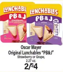 Angelo Caputo's Fresh Market Oscar Mayer Original Lunchables PB&J offer