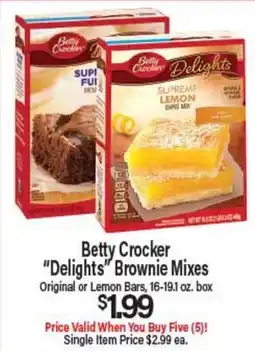 Angelo Caputo's Fresh Market Betty Crocker Delights Brownie Mixes offer