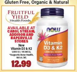 Angelo Caputo's Fresh Market Now Vitamin D3 & K2 offer