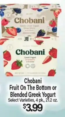 Angelo Caputo's Fresh Market Chobani Fruit On The Bottom or Blended Greek Yogurt offer