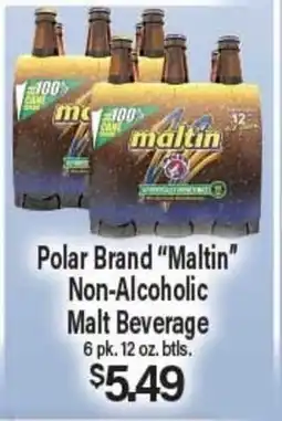 Angelo Caputo's Fresh Market Polar Brand Maltin Non-Alcoholic Malt Beverage offer