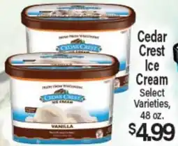 Angelo Caputo's Fresh Market Cedar Crest Ice Cream offer