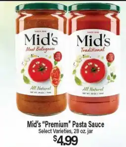 Angelo Caputo's Fresh Market Mid's Premium Pasta Sauce offer