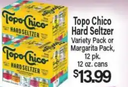 Angelo Caputo's Fresh Market Topo Chico Hard Seltzer Variety Pack or Margarita Pack offer