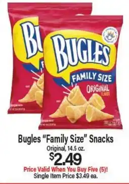 Angelo Caputo's Fresh Market Bugles Family Size Snacks offer