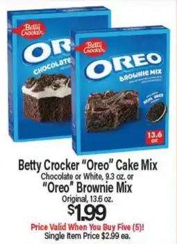 Angelo Caputo's Fresh Market Betty Crocker Oreo Cake Mix or Oreo Brownie Mix offer