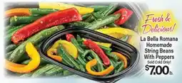 Angelo Caputo's Fresh Market La Bella Romana Homemade String Beans With Peppers offer