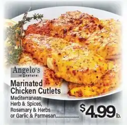 Angelo Caputo's Fresh Market Angelo's Marinated Chicken Cutlets offer