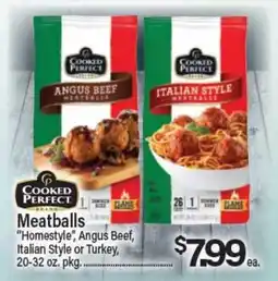 Angelo Caputo's Fresh Market Meatballs Homestyle, Angus Beef, Italian Style or Turkey offer
