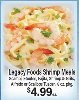 Angelo Caputo's Fresh Market Legacy Foods Shrimp Meals offer