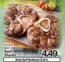 Angelo Caputo's Fresh Market U.S.D.A. Gov't Inspected Beef Shanks offer