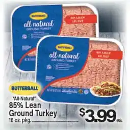 Angelo Caputo's Fresh Market All-Natural 85% Lean Ground Turkey offer
