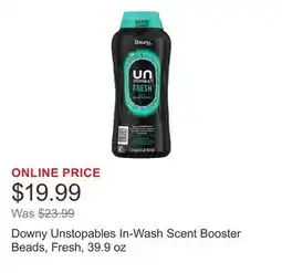 Costco Downy Unstopables In-Wash Scent Booster Beads, Fresh, 39.9 oz offer