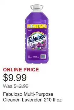 Costco Fabuloso Multi-Purpose Cleaner, Lavender, 210 fl oz offer