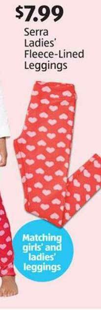 Aldi Serra Ladies' Fleece-lined Leggings offer