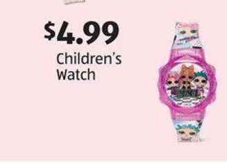 Aldi Children's Watch offer