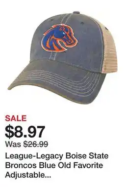 Dick's Sporting Goods League-Legacy Boise State Broncos Blue Old Favorite Adjustable Trucker Hat offer