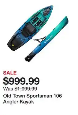 Dick's Sporting Goods Old Town Sportsman 106 Angler Kayak offer