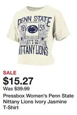 Dick's Sporting Goods Pressbox Women's Penn State Nittany Lions Ivory Jasmine T-Shirt offer